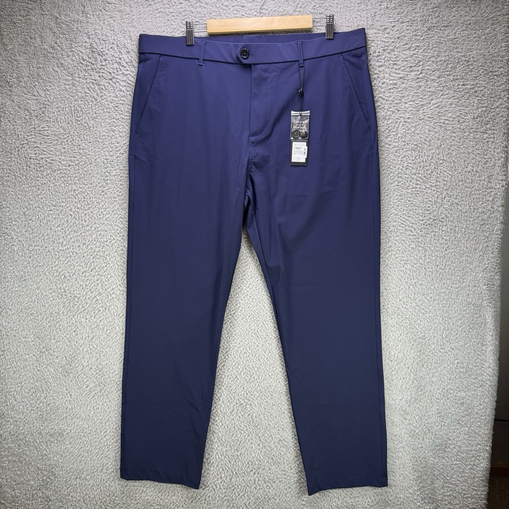 Greyson Golf Pants 38x32 hemmed 38x30 Blue Montauk Trousers Polyamide NWT $160